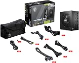MSI MAG A850GL PCIE5, Alimentatore compatto da 850 W completamente modulare, 80+ Gold, ATX 3.1 e PCIe 5.1 Ready, cavo nativo dual-color 12V-2x6, garanzia 10 anni - 4