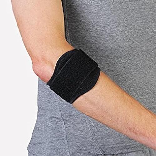 Therapist's Choice Soporte de codo de tenis con almohadilla de silicona