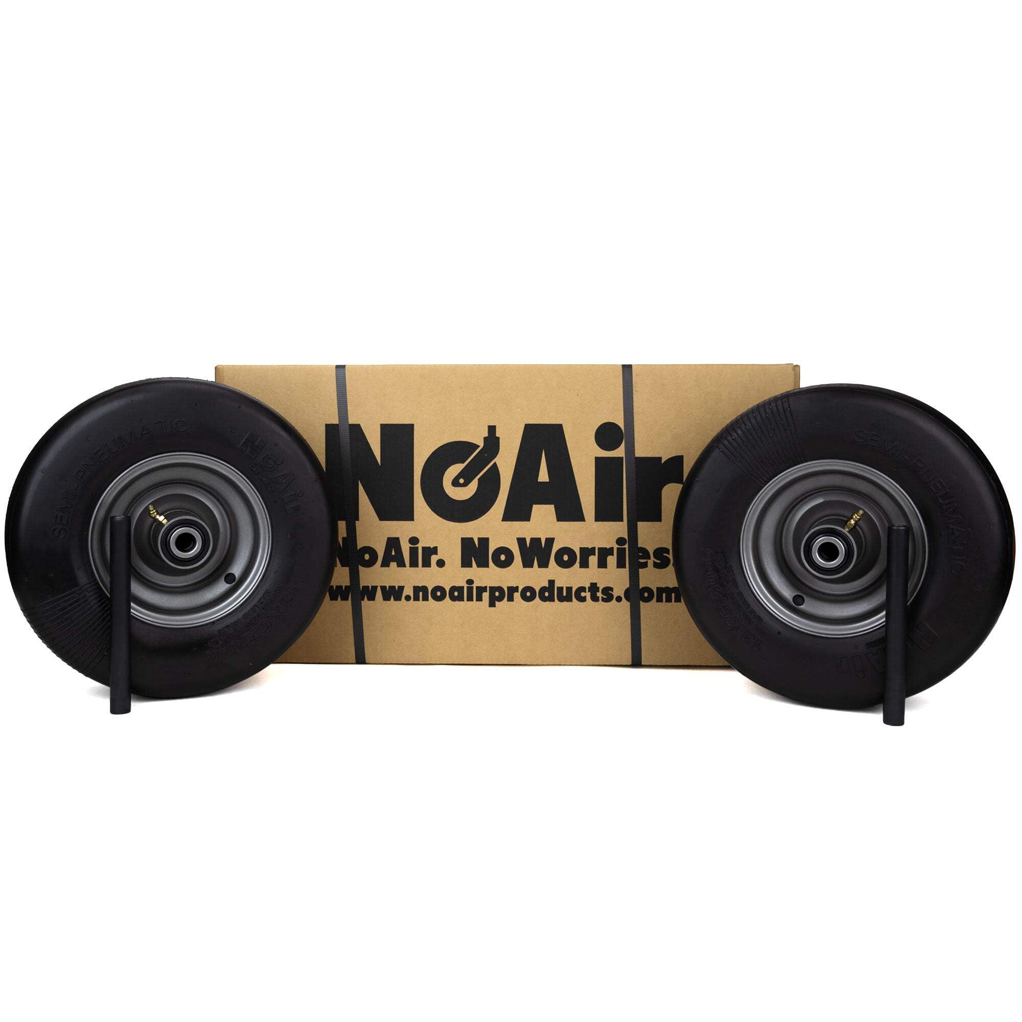 Amazon.com: NoAir® (2) Flat Free Tire Assemblies 13x6.50-6 Fits