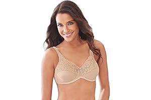 Bali Lilyette Minimizer Bra: Enhanced Support Meets Romantic Allure