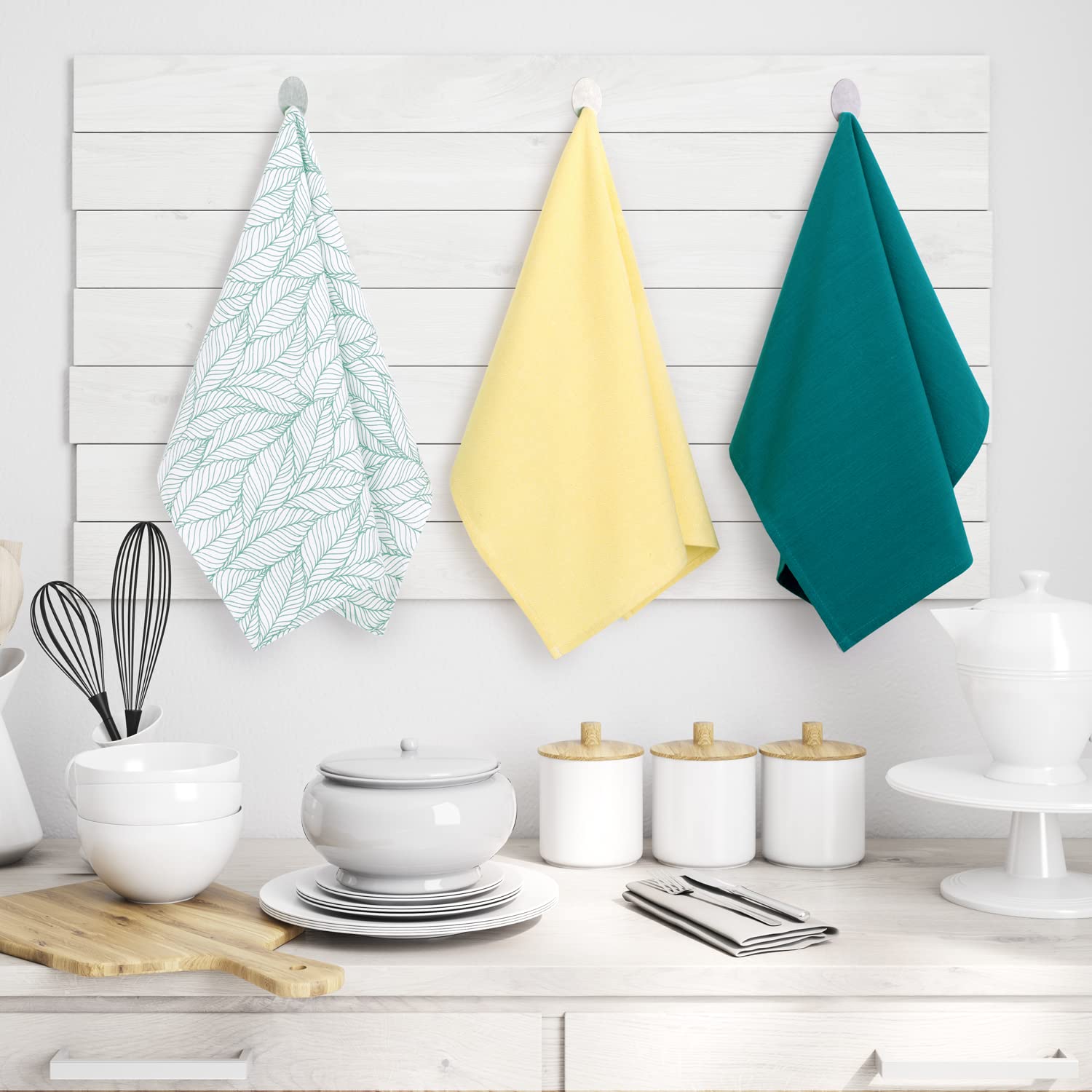 Seliem Set Di 2 Strofinacci Da Cucina Con Orecchie Di Coniglio - Motivo