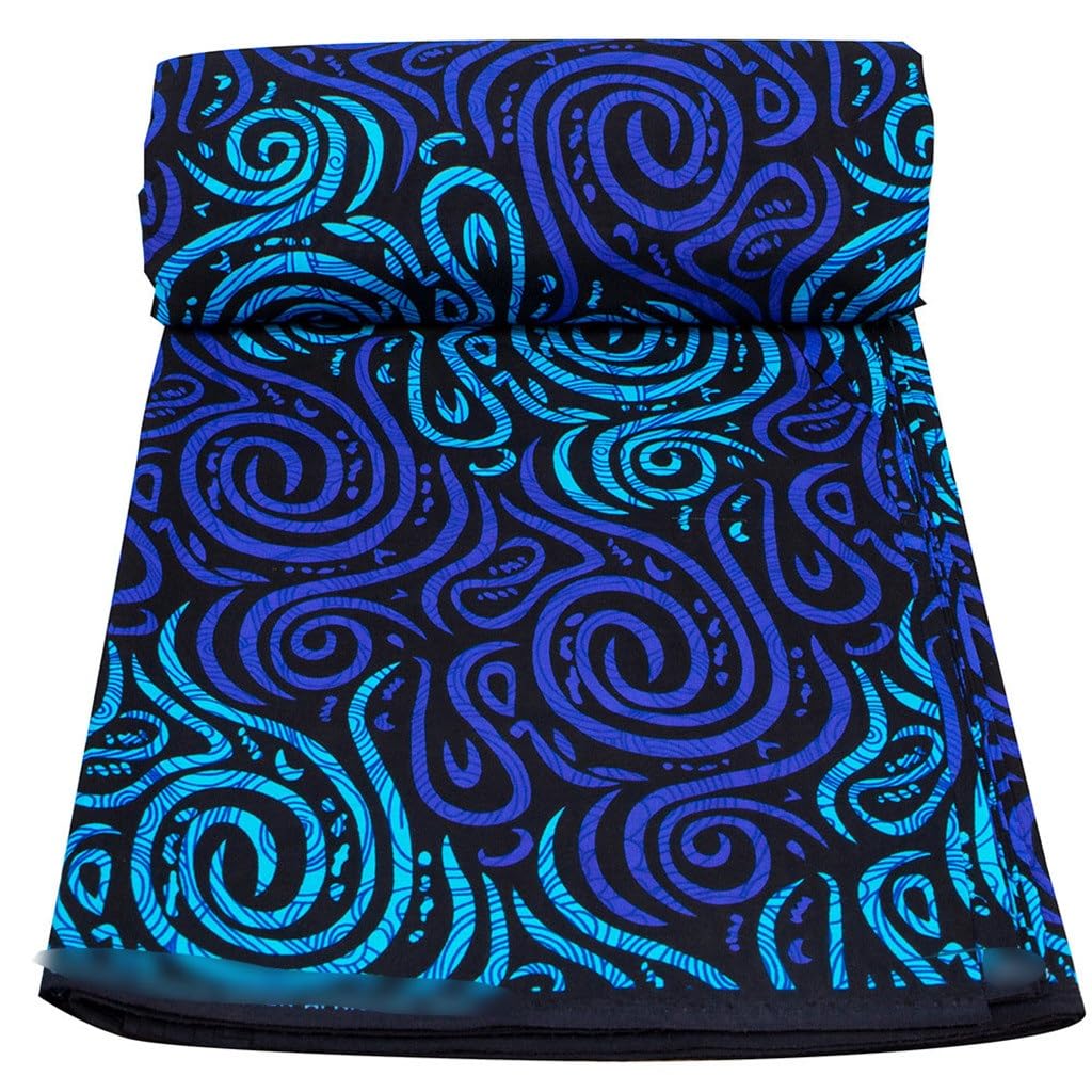 Tessuto con stampa batik in stile nazionale africano Tessuto in cera africana con stampa geometrica su entrambi i lati