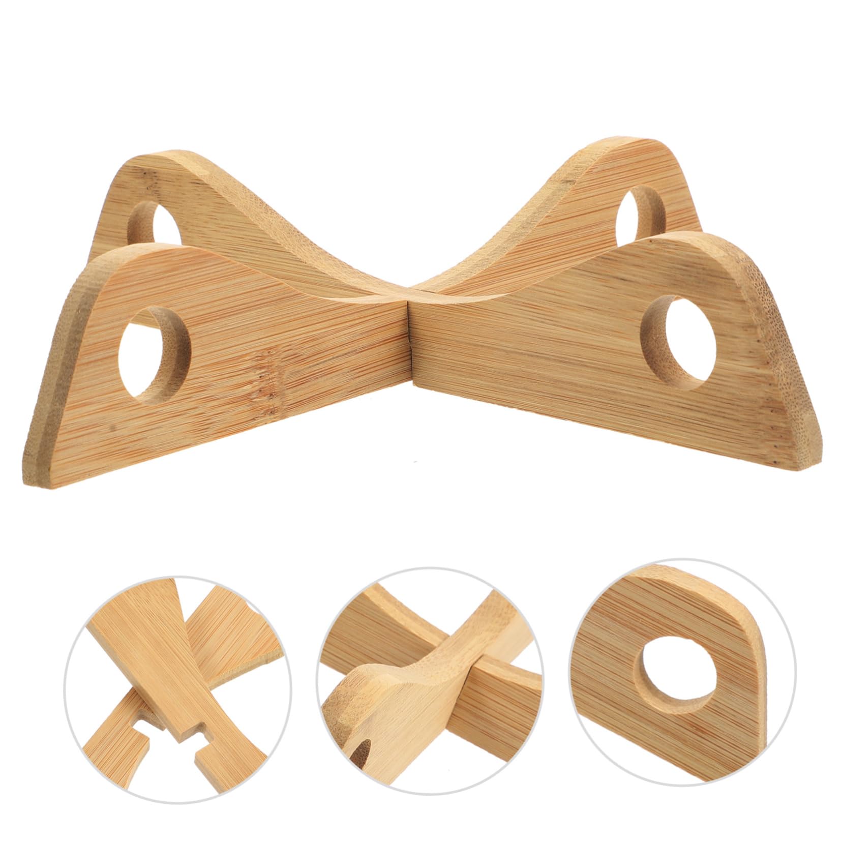 Ciieeo 2Pcs Wok Holder Wear Resistant Countertop Rack for Pots and Pans Elegant Kitchen Accessory Heat Resistant Design for Home and Restaurant Use