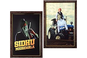 BBRATS Sidhu Moosewala Motivational Posters for Room Decoration