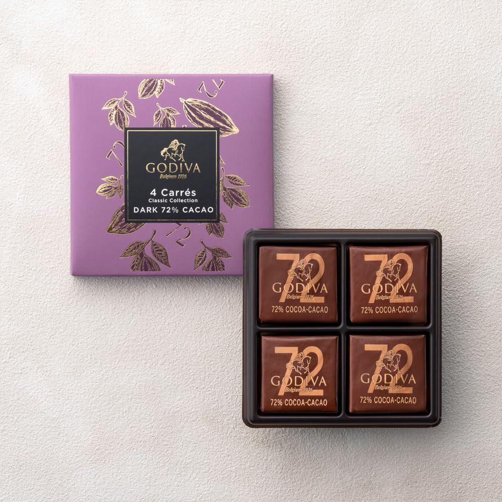 Amazon.co.jp: チョコレート ゴディバ（GODIVA）カレ 72% ダーク（4枚