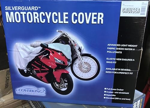 Miniatura 3 de Coverking Compatible con funda universal de motocicleta Silverguard Size Cruiser