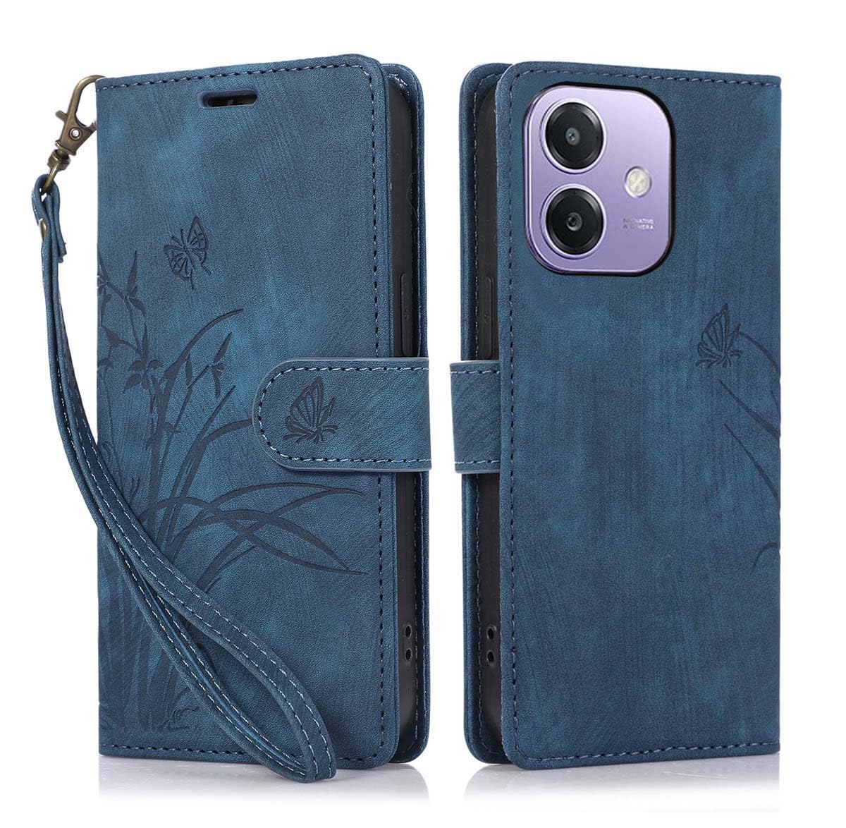 For OPPO A80 A60 A40 4G 5G Case, Leather Wallet Flip Stand Phone