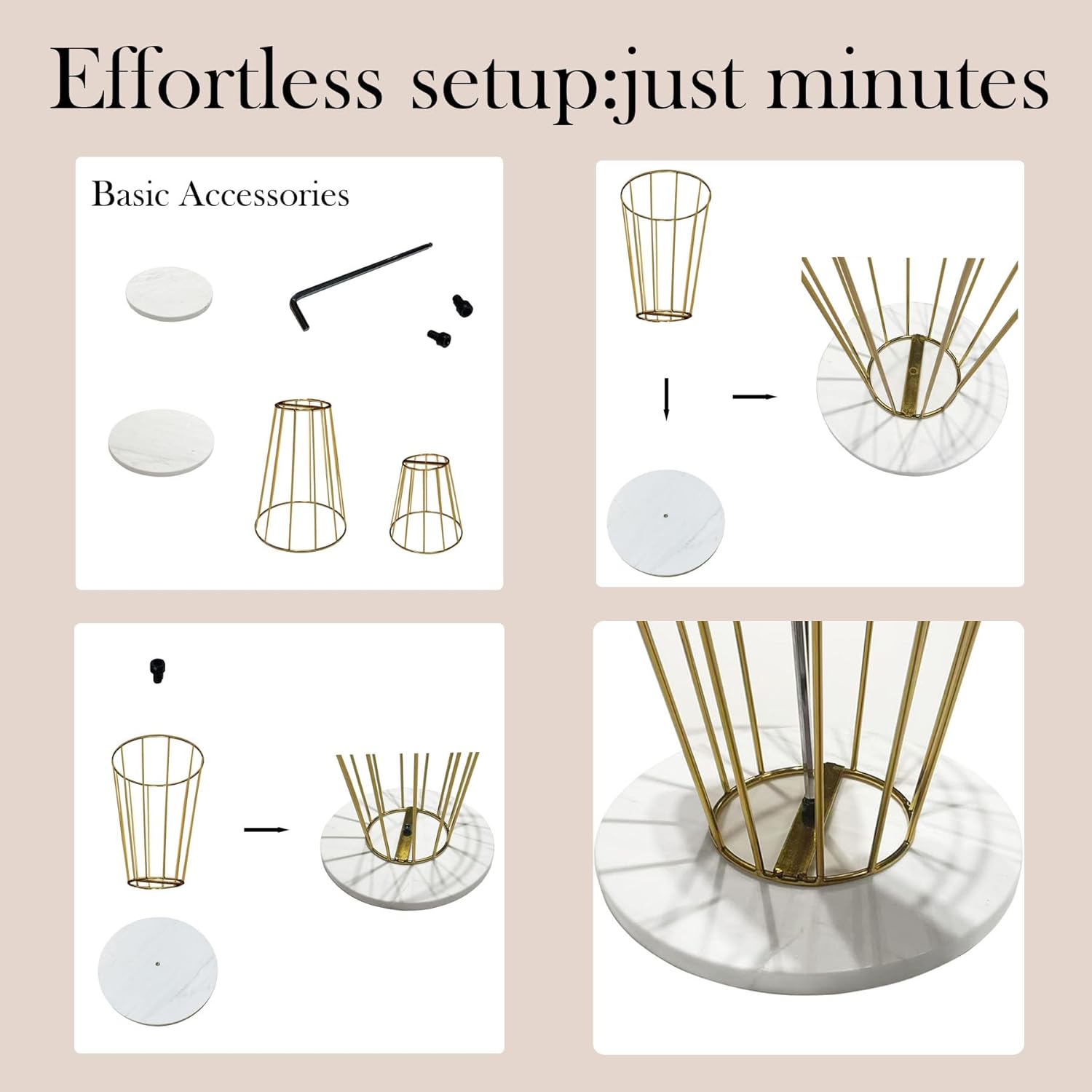 Cupcake Stand Set of 2（Size:7.87''+6.69'',Jazz White,Premium Marble Cake Stands,Party Décor â Display for Pastry,for Food,Cake,Jewelry,Soap,Perfume,Wine