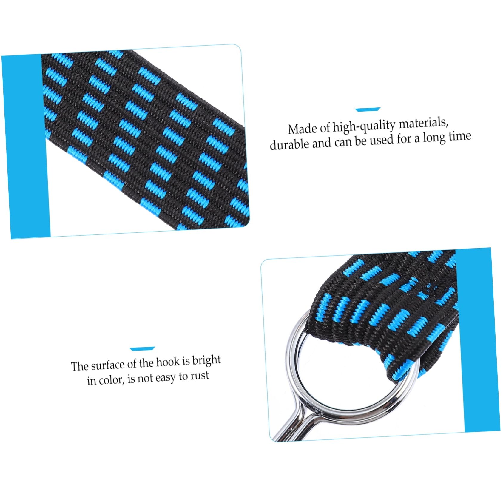 Ciieeo 2 Set Cinghie Elastiche Regolabili Con Ganci Da Elastiche Per Sicurezza Luggage Resistenti 4 Pezzi*2