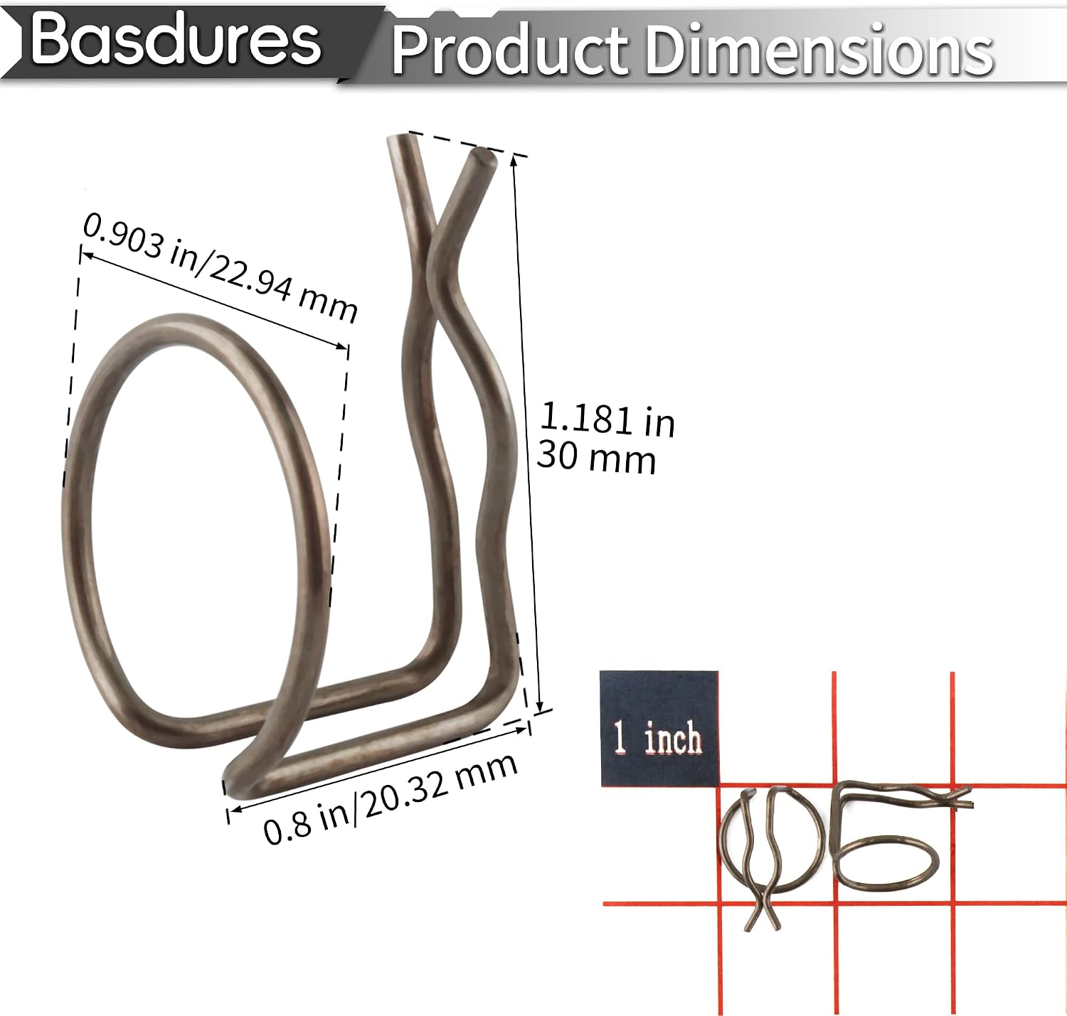 Clutch Fork Return Springs Compatible with 4338855 (6 Pack)