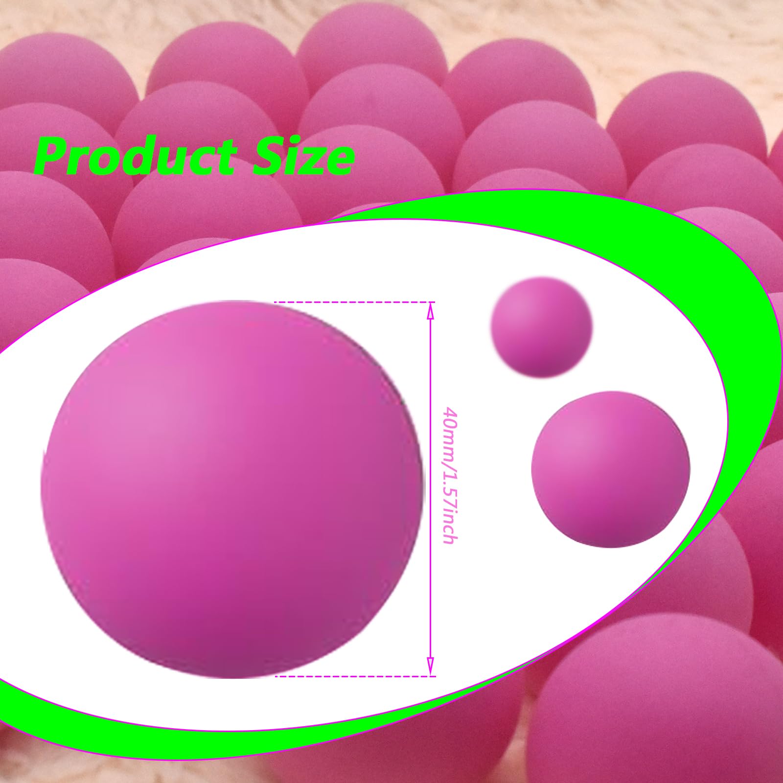 Paquete de 120 pelotas de ping pong de colores, pelotas de tenis de mesa de 40 mm, juegos de ping pong de cerveza, artes divertidas, gatos, herramientas de desarrollo intelectual, bolas