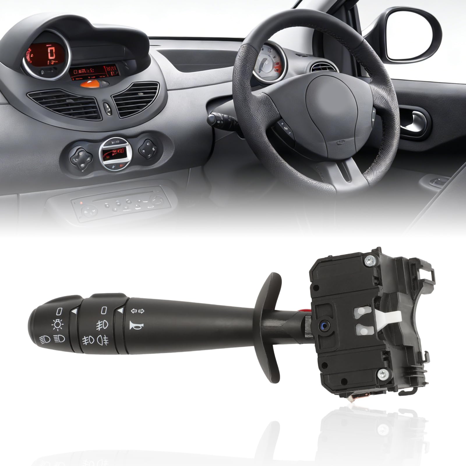 Commodo pour Twingo 2 2007-2014 7701072110 Commodo Interrupteur Colonne Direction Phare Tige Direction Twingo II (13 pins)
