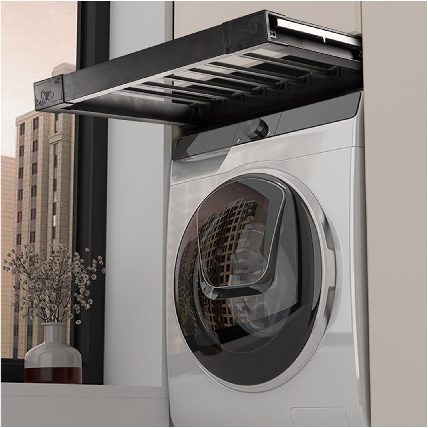 Foldable Space-Saving Clothes Rack Floor-Standing Clothes Rack Tripod,Clothes Drying Rack Tripod Portable Foldable Space Saving Laundry Drying Rack，Retractable Invisible Clothes Drying Rack