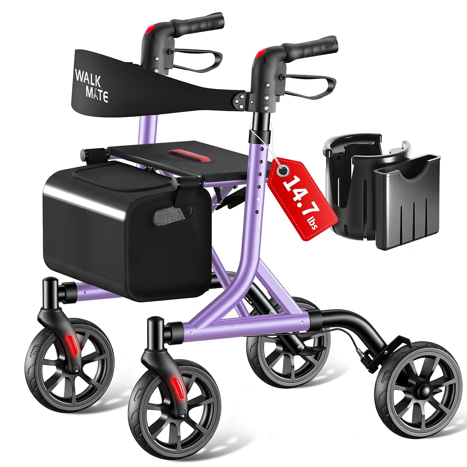 Walk Q+ JOY FOOT Sサイズ 3個セット Amazon.com: WALK MATE Rollator Walker for Seniors with Cup Holder