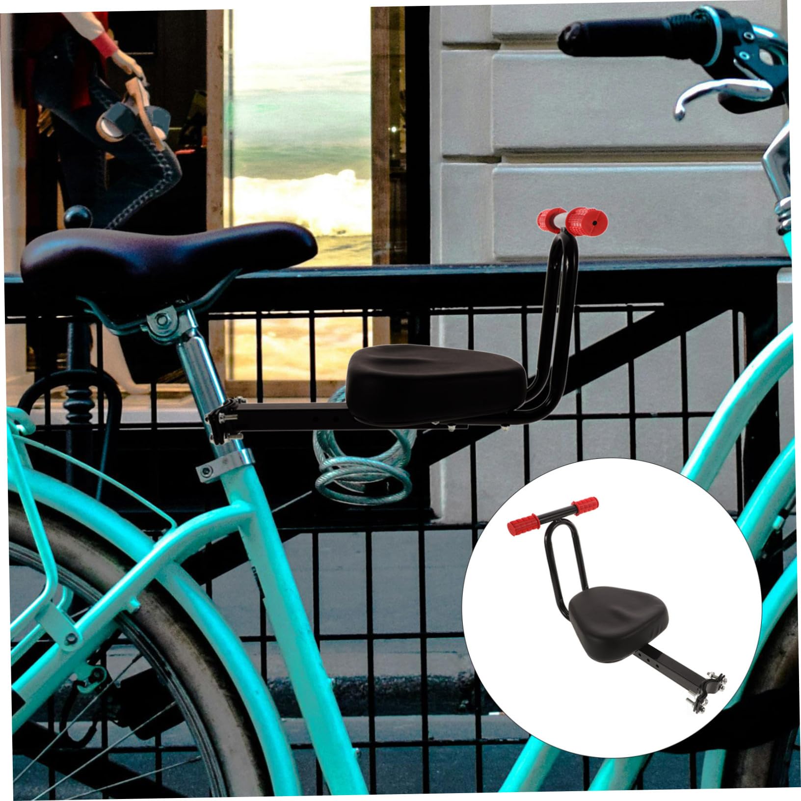 LIOOBO Asiento De Bicicleta Cómodo Almohadilla para Asiento Instalación Material Resistente