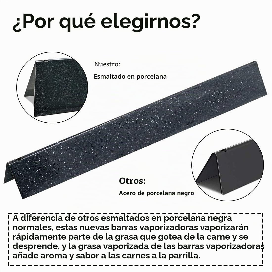 GFTIME 62.4 CM 7540 Quemador Barbacoa de Gas Piezas de Repuesto para Weber Genesis 300 E310 S-310 E310 S320 310 (2007-2010)(con Perilla Lateral) Parrilla Barbacoa Acero Inoxidable (5pack)