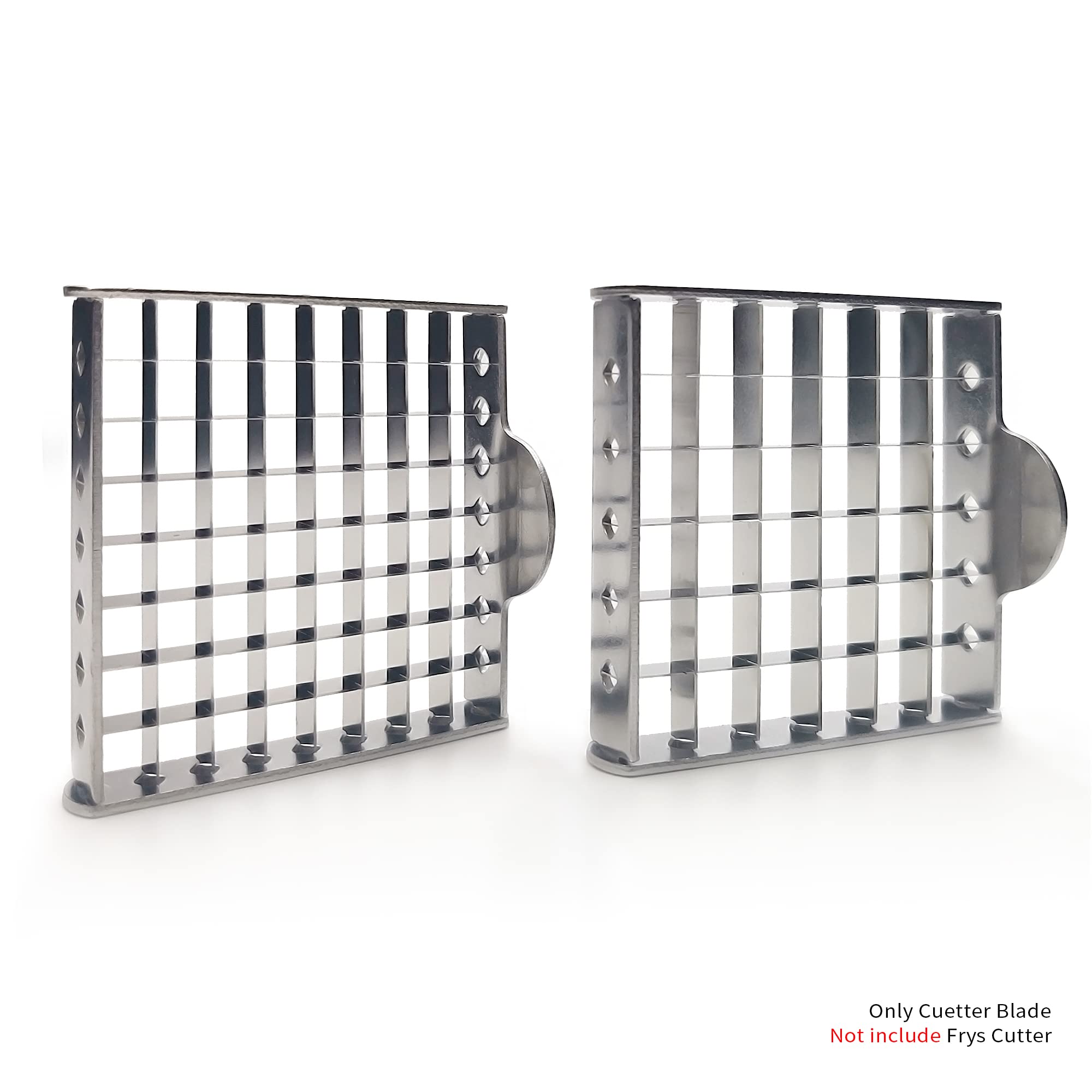 LSOFNRB French Fry Cutter Stainless Steel Scraper/Chopper Blade, 1/2 & 3/8 inch Potato Cutter Blade, French Fries Cutter Includes 2 Size Blade, Only Blade(not machine)