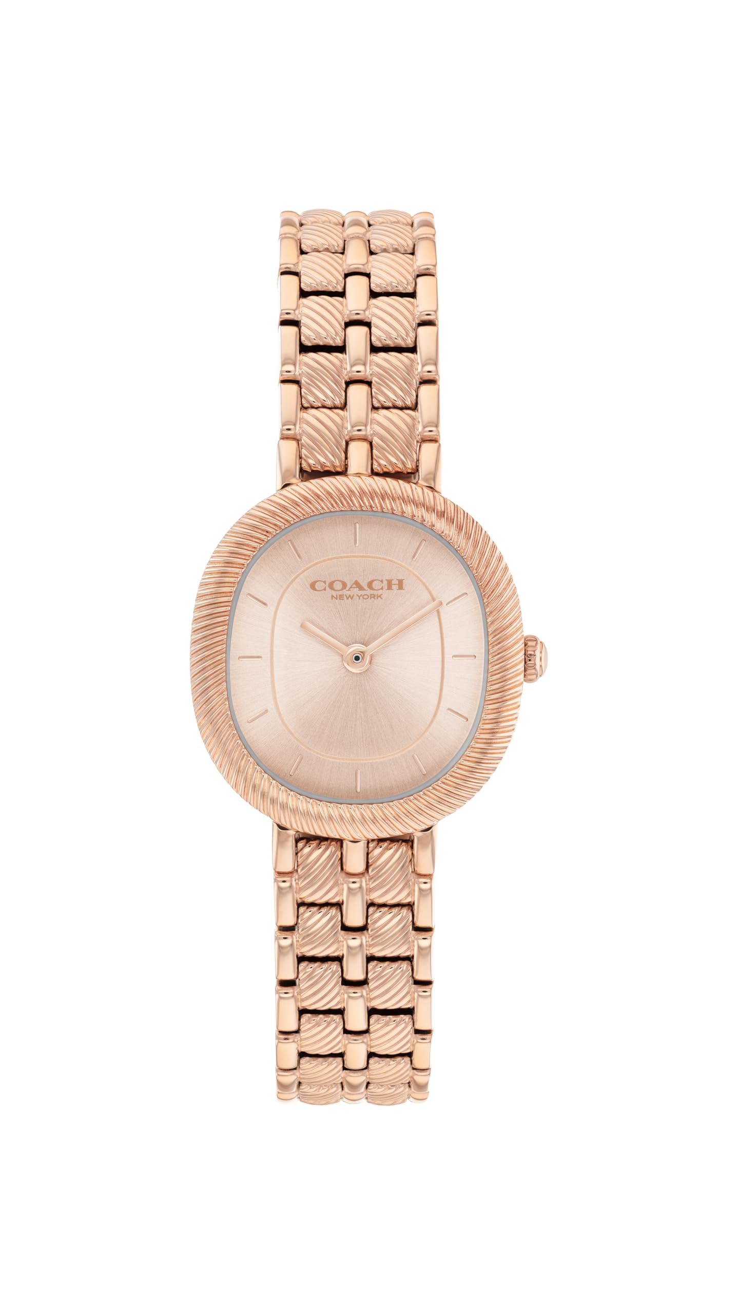 Photo 1 of COACH Harlow Women’s Quartz Analog Watch - Bracelet with Samll Oval Case and Textured Links - Classic Timepiece for Everyday Wear - Gift for Her 23.8mm