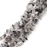 Vista 26 de LAIDANLA Cuentas de piedra de chip de jade blanco de 400 unidades, cuentas de piedra natural de 5 a 8 mm, piedras curativas irregulares de cristal