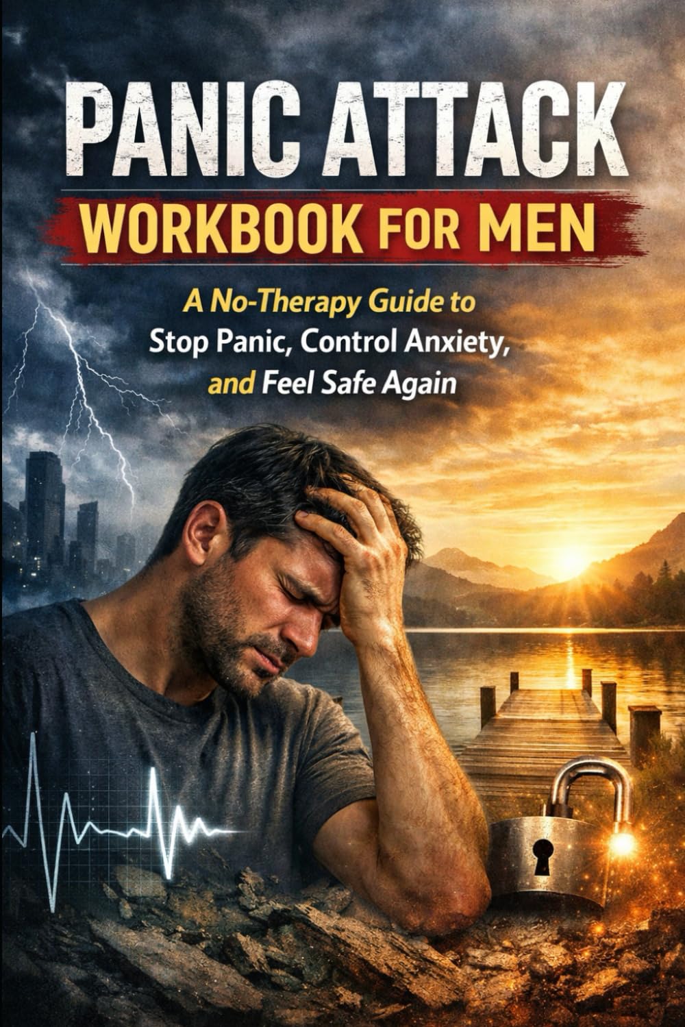 Panic Attack Workbook for Men: A No-Therapy Guide to Stop Panic, Control Anxiety, and Feel Safe Again