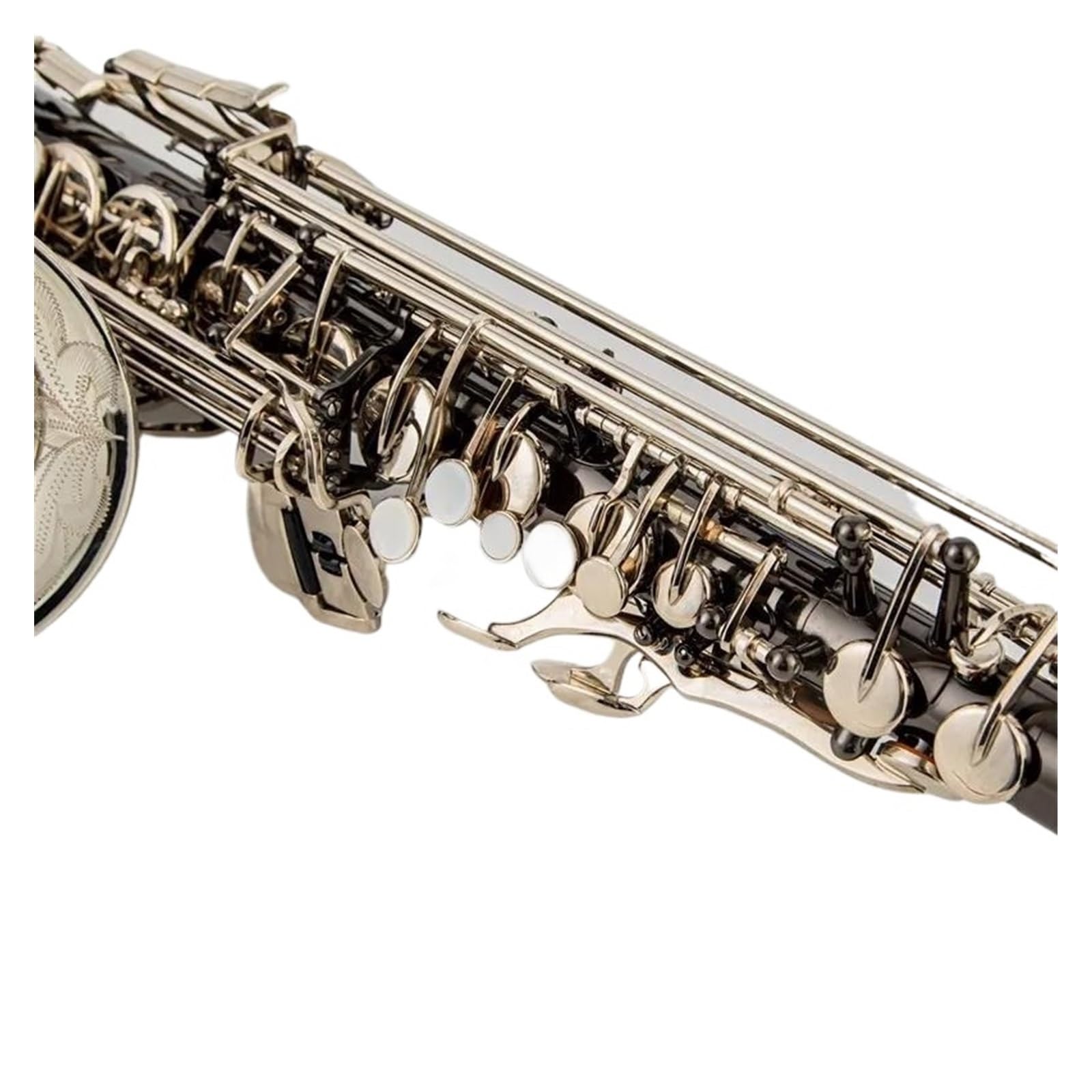 Professionale Sassofono Sassofono Contralto Nero in Lega di Nichel Argento Contralto Sax Strumento Musicale in Ottone con Custodia Bocchino
