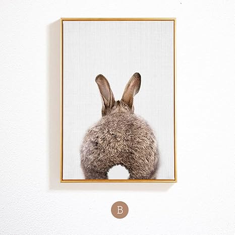 Amazon ウサギのポスターとプリントキャンバスアート絵画壁アート保育園装飾絵の装飾 ウォールステッカー オンライン通販