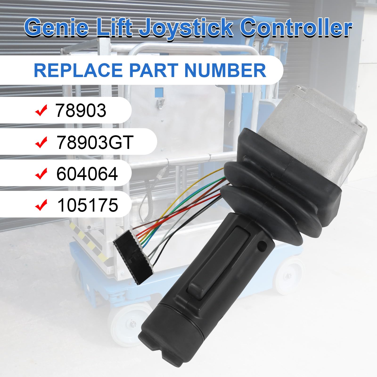 RALBDX Controller joystick Hall ad asse singolo 78903 compatibile con controller Genie Joystick GS1930 GS1932 GS2046 GS2646 GS3246 GS1530 GS2632 GS2632 GS3232 GS2032 GS2668 GS4390# 78 903 6. 04064