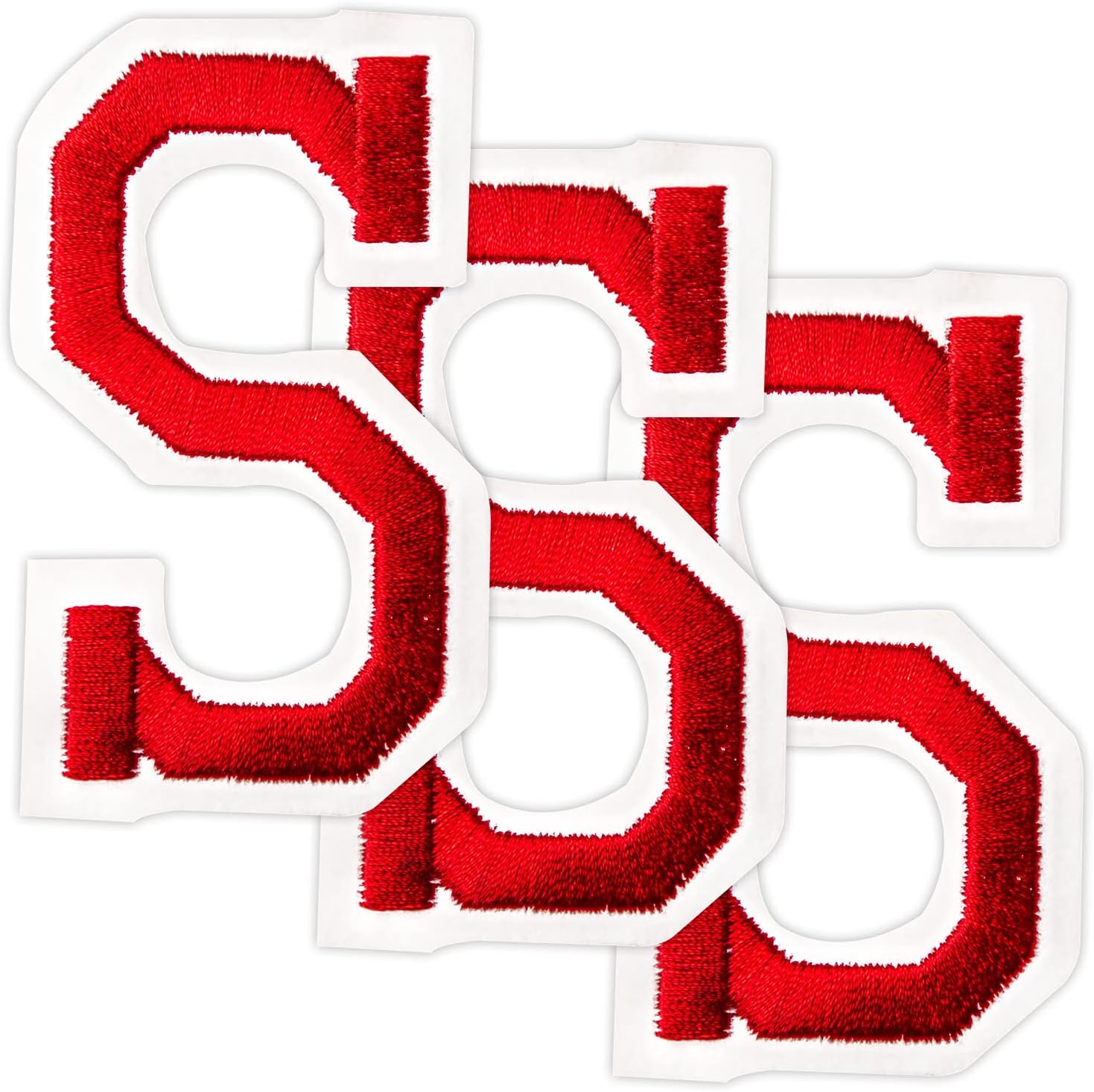 Embroidered IronOn Athletic 3 Inch Varsity Applique Letter