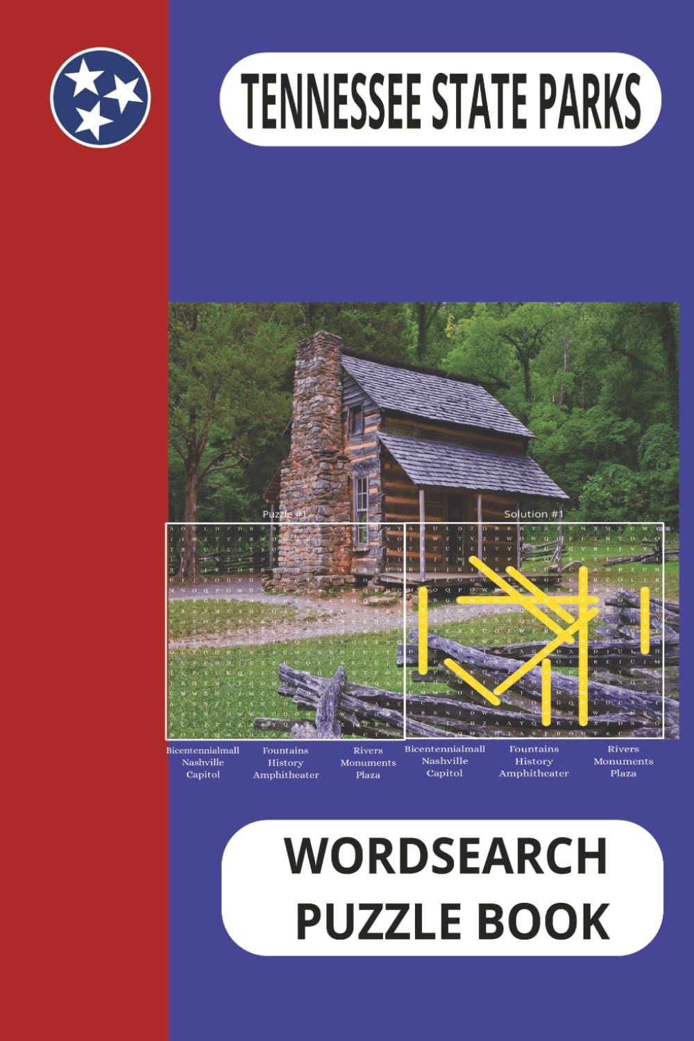 Tennessee State Parks Word Search Puzzle Book: Word Searches with easy to Read Print About Tennessee Parks Hiking, Waterfalls and More | 6x9 inches , ... Adults, Seniors and All Outdoor Enthusiast!!!