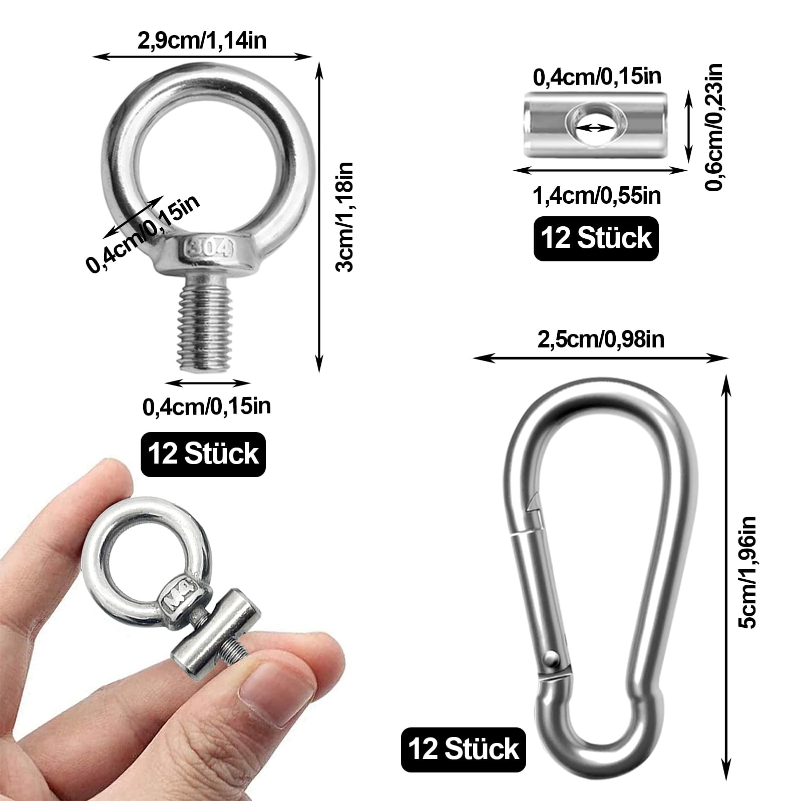 LaBlanc - 32 tappi per sedie da 16 mm, tappi terminali per sedie, tappi