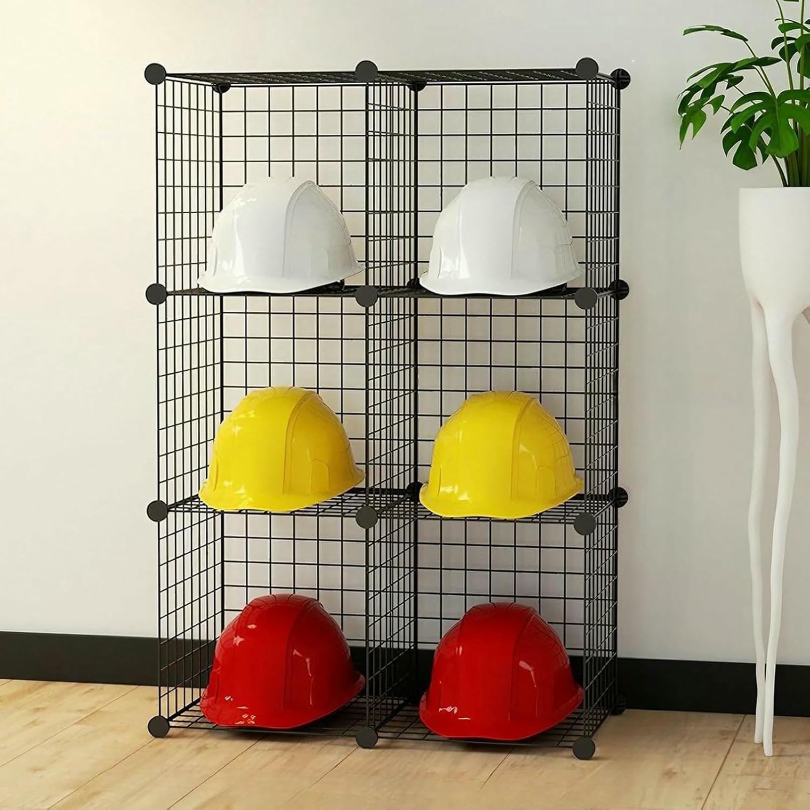 Casque et hat organizer rack métallique pour casquettes de baseball et étagères commerciales