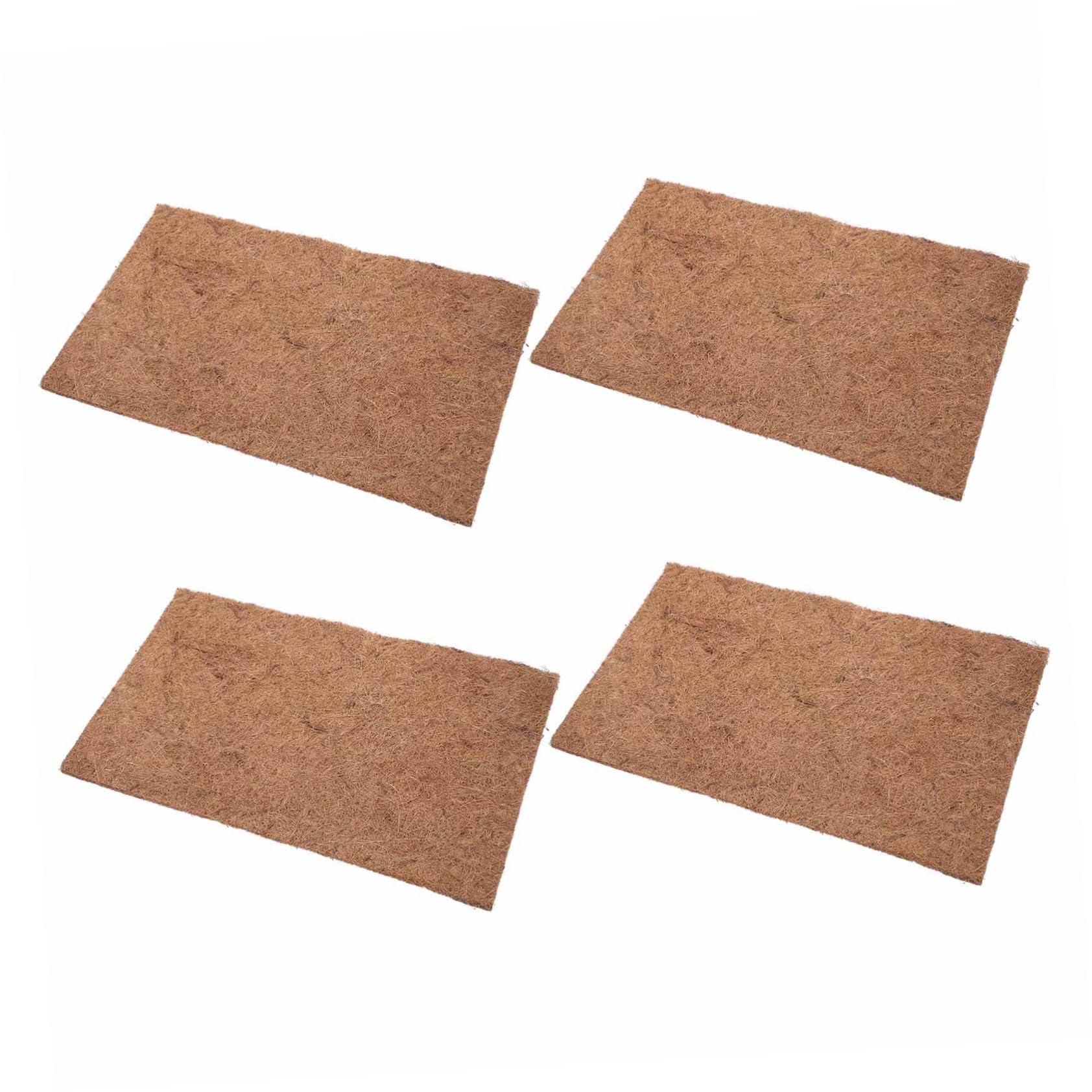 Hemobllo Set 4pezzi Tappetini per Rettili in Fibra di Cocco Naturale, Rivestimento Versatile per Serpenti e Lucertole, Protezione Migliorata per Allevamento Domestico e Negozi di Animali