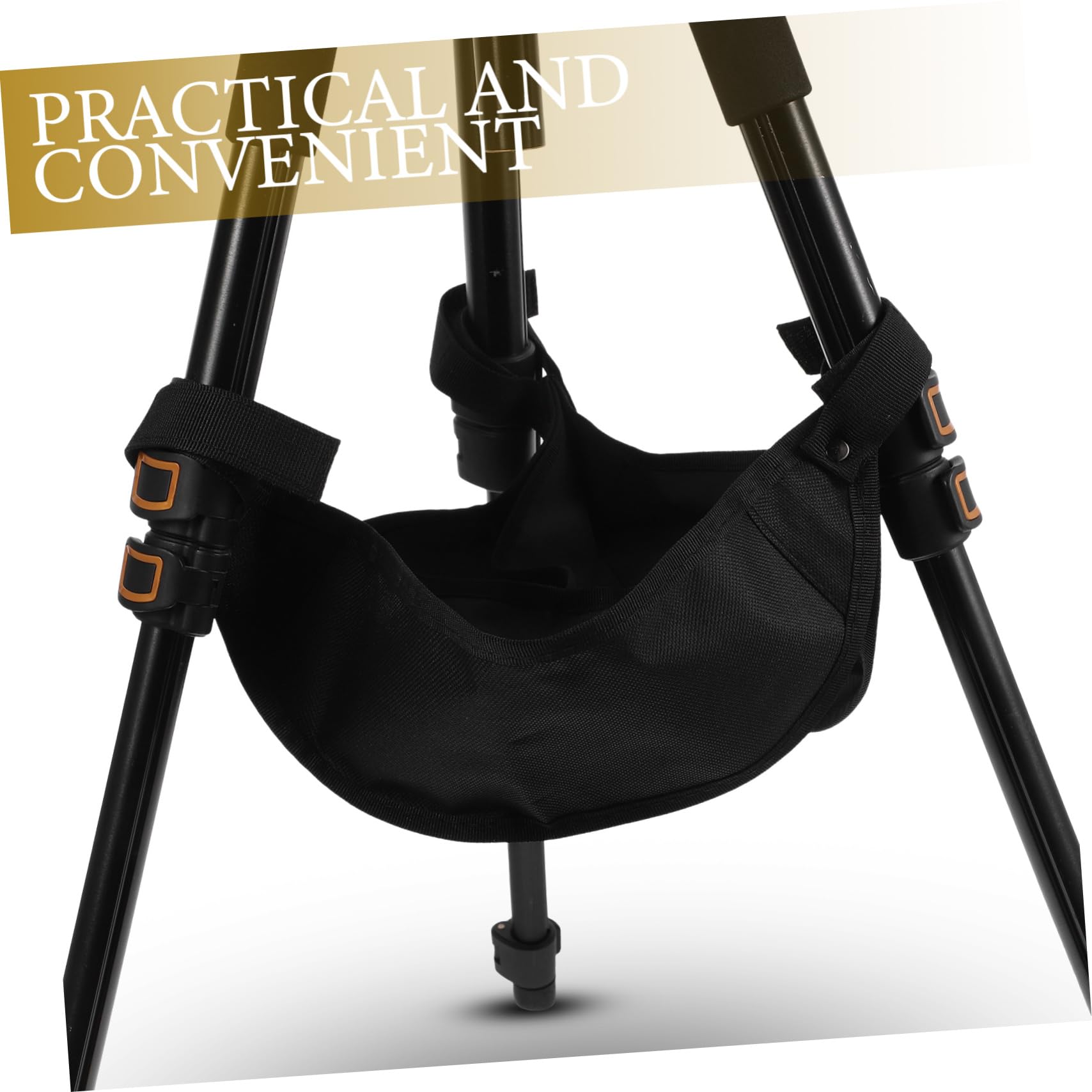 Sacca Zavorra Per Treppiede Fotografico - Stabilizzatore In Nero Con Cinghie - Foto 5