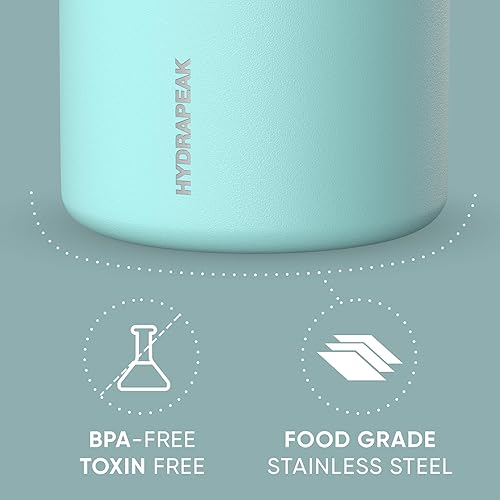 Miniatura 27 de Hydrapeak - Termo de acero inoxidable de 32 oz, aislamiento al vacío, comida caliente y fría, boca ancha, a prueba de fugas, para adultos y niños