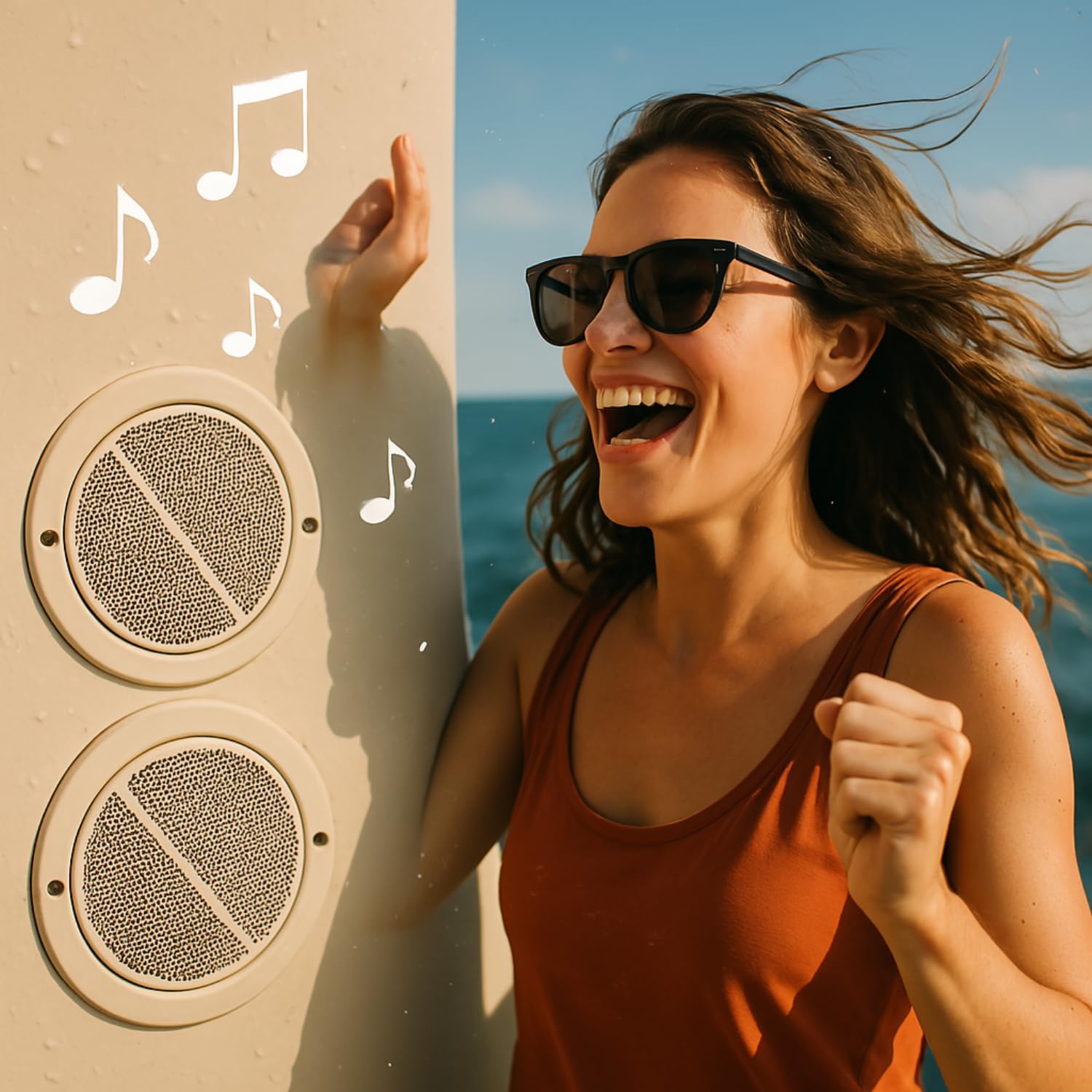 2 Diffusori Da Incasso Impermeabili - 15W RMS, Per Esterni, Giardino, Barca