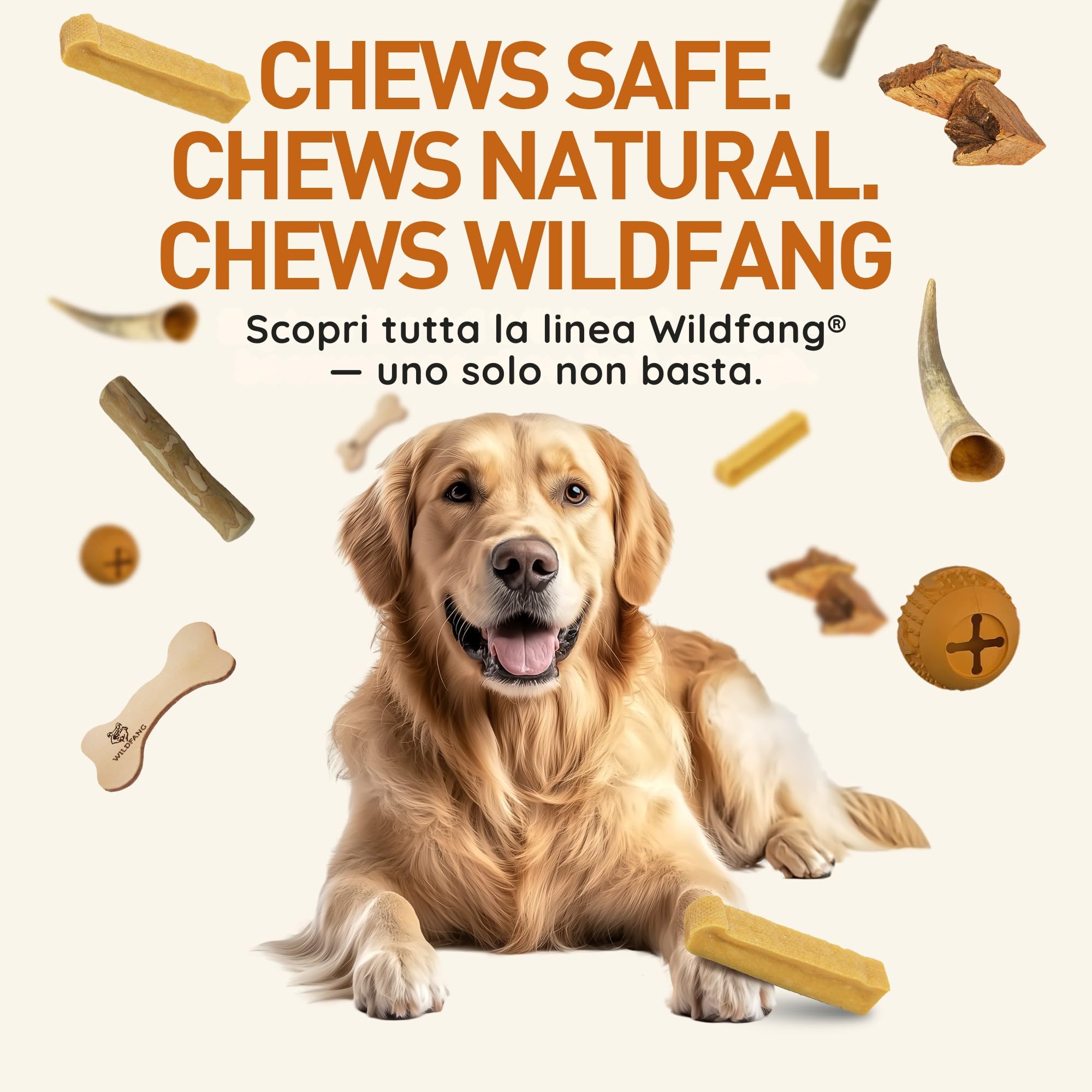 Wildfang Snack per Cani in Formaggio Duro XS 28 g per Cani fino a 10 kg Bastoncino da Masticare Himalayan Durezza tipo Yak Masticativi Naturali per Cani stile Churpi Confezione da 1