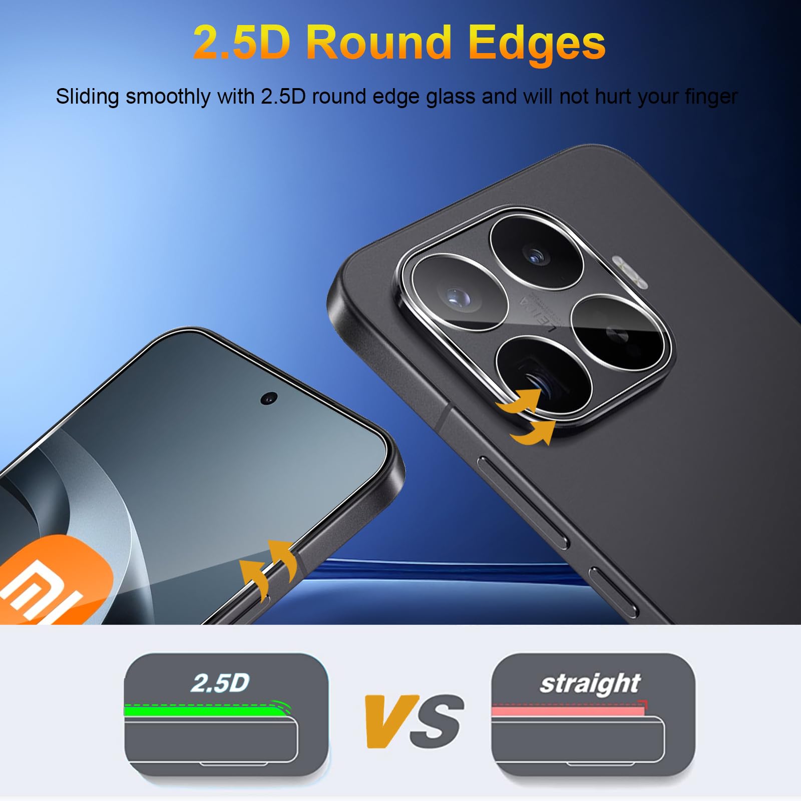 Verre Trempé Xiaomi 17T Pro 5G 3 Pièces Protection écran Film 2.5D HD Dureté 9H