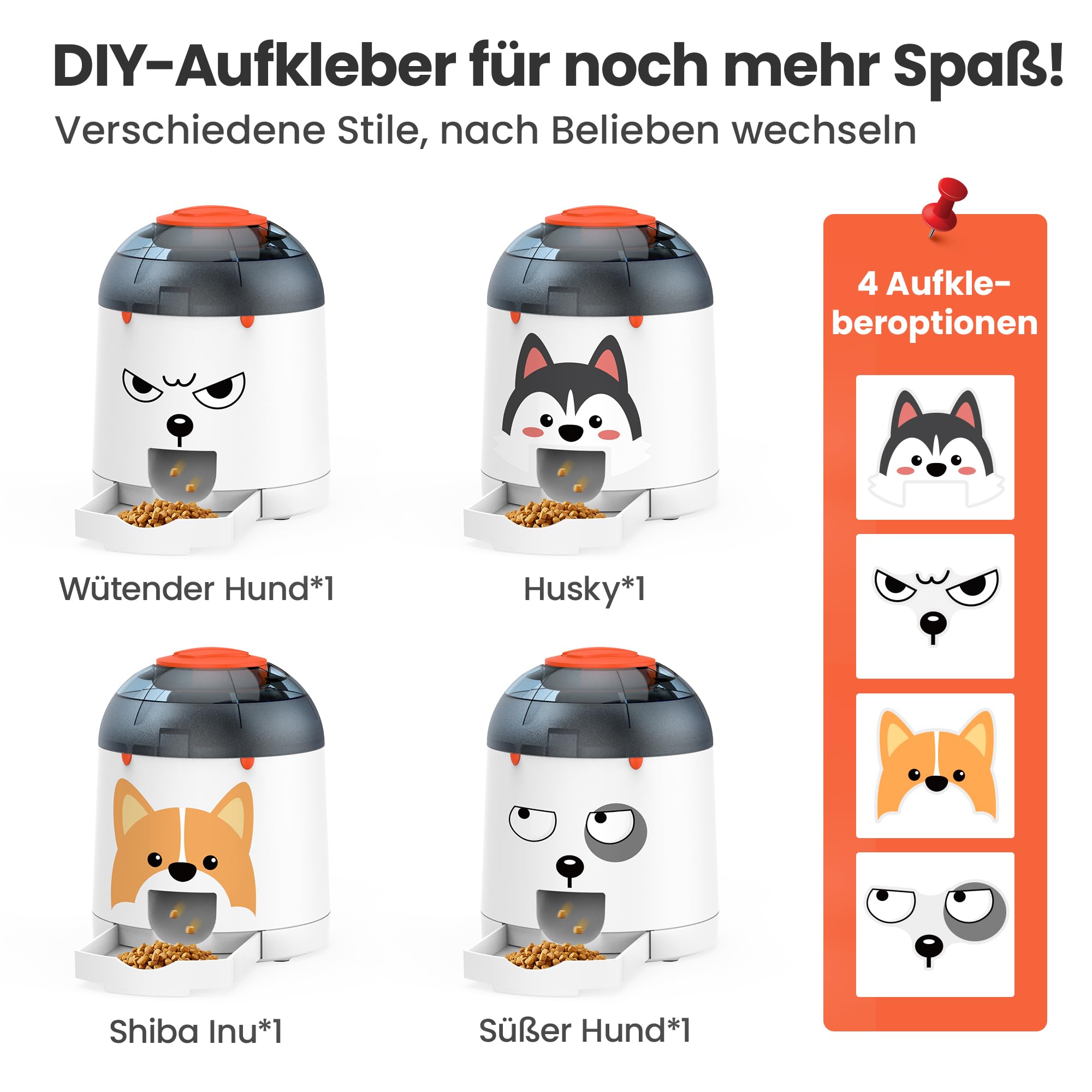 Potaroma Hunde-Puzzle-Futterspielzeug, interaktives Intelligenzspielzeug, elektronisches Hundespielzeug mit automatischem wiederaufladbarem Leckerli-Futterspender für Welpen & große Hunde