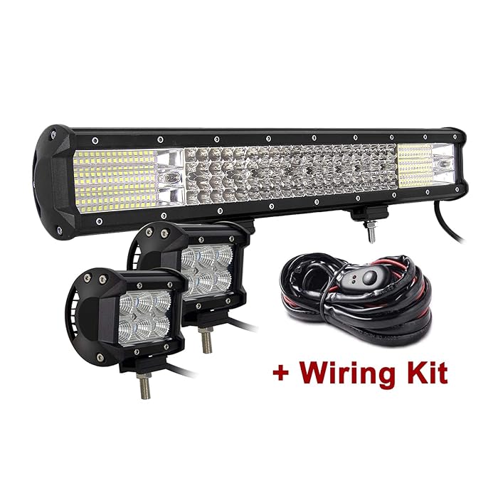 Buy SKYWORLD Quad Row 20 inch 510W LED Light Bar IP67 Waterproof Off