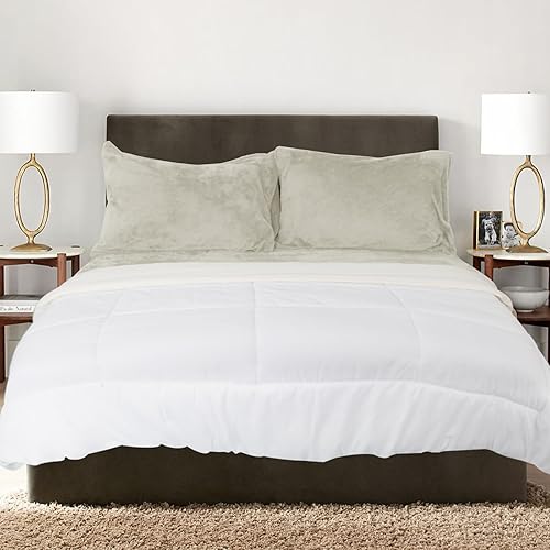 Miniatura 7 de Marquess Sábana bajera de forro polar ultrasuave y acogedora con bolsillos extra profundos, calidez acogedora de felpa, 1 sábana bajera de forro