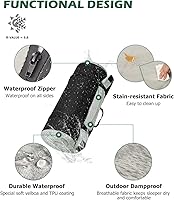 Vista 3 de Willpo CertiPUR-US Memory Foam Camping Mattress with Travel Bag and 2 Interchangeable Covers, Lightweight Portable Sleeping Pad for Tents, Guest