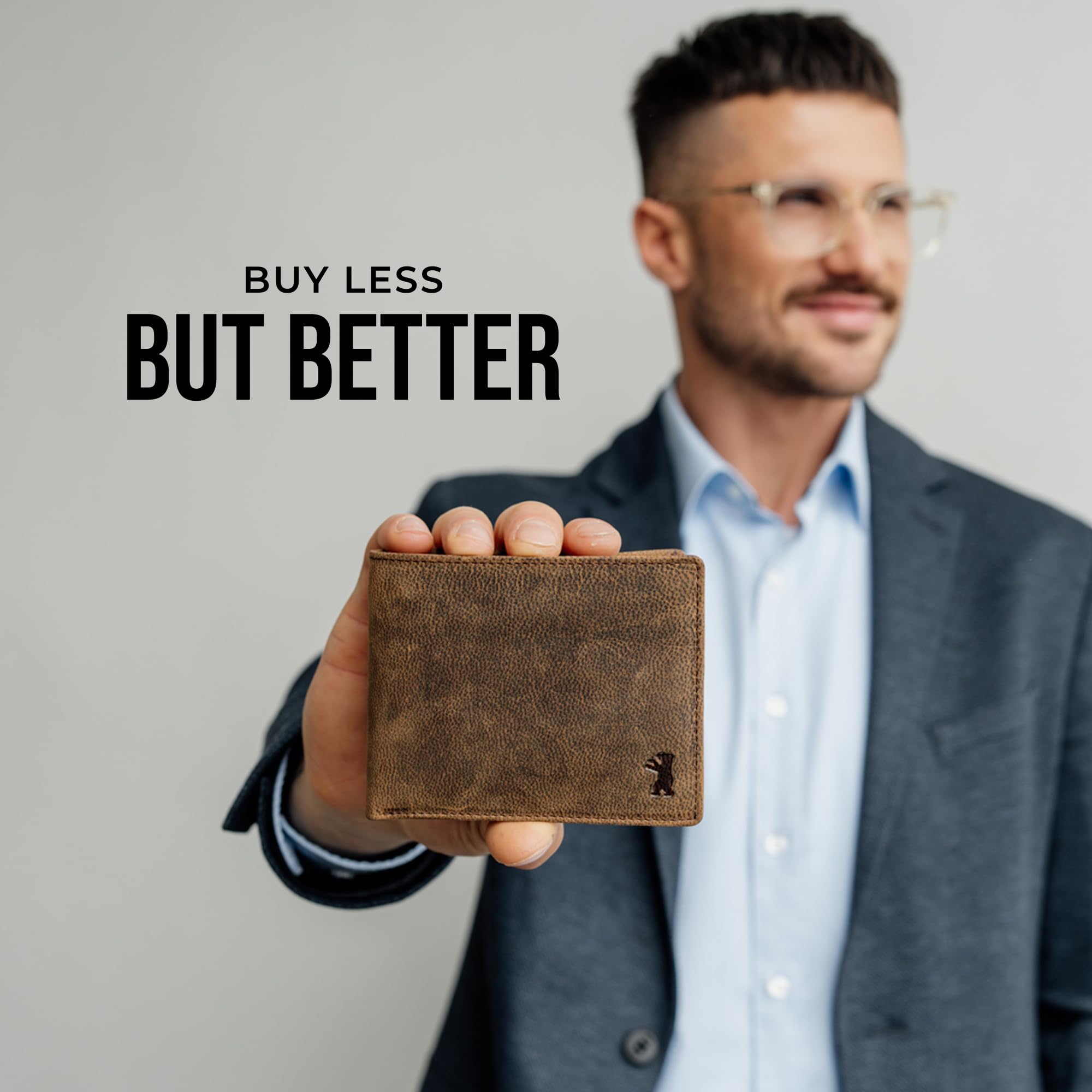 Berliner Bags Vintage Portefeuille en Cuir, Portemonnaie avec Protection RFID Certifiée TÜV et Coffret Cadeau pour Homme - Marron