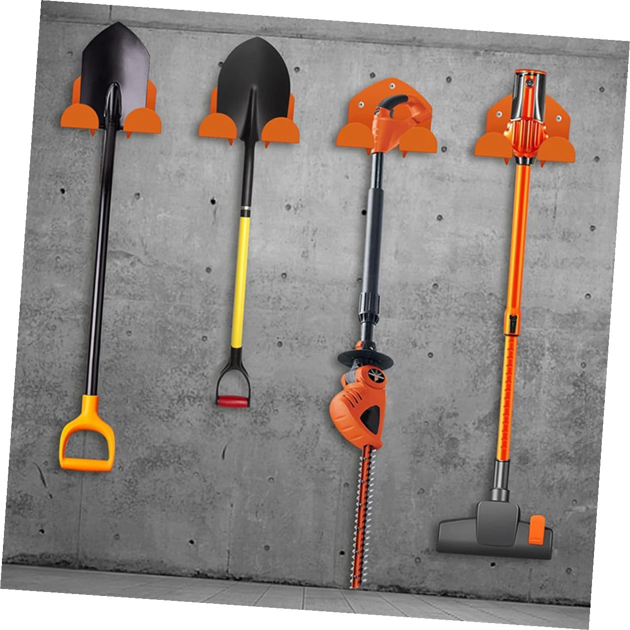 Uonlytech Heavy Duty Wall Hooks Garage Storage Hangers for Lawn Mower and Tools, Wall Mount Utility Hooks 2pcs for Garage Organization