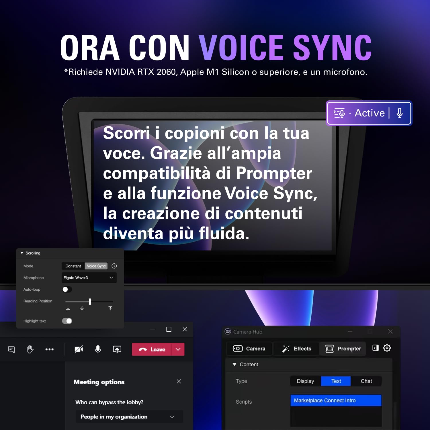 Elgato Prompter XL - Teleprompter full-size con display rimovibile, monitor per videoconferenze, per fotocamere DSLR, mirrorless e da studio, configurazione con un solo cavo – USB-C 3.2 per PC e Mac