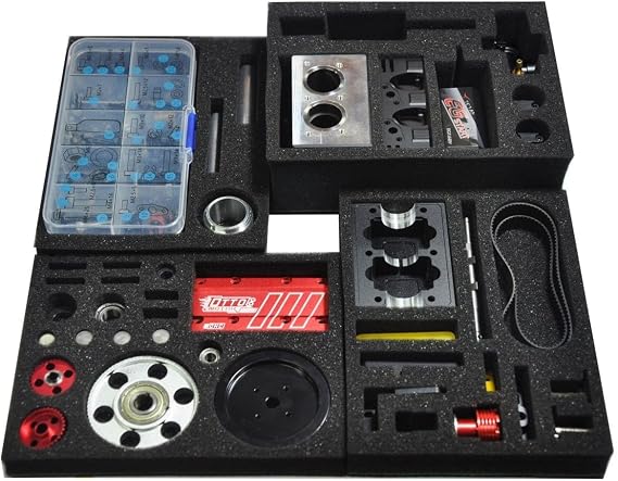 TOYAN FS-L200AC 7cc Inline 4-Stroke 2-Cylinder Engine Kit Nitro Internal Flame DIY Model Red DIY Kit