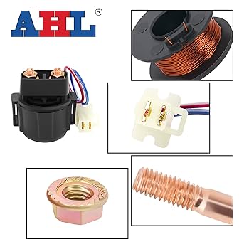 Amazon.co.jp: AHL バイク用 スターター リレー ソレノイド 3AY