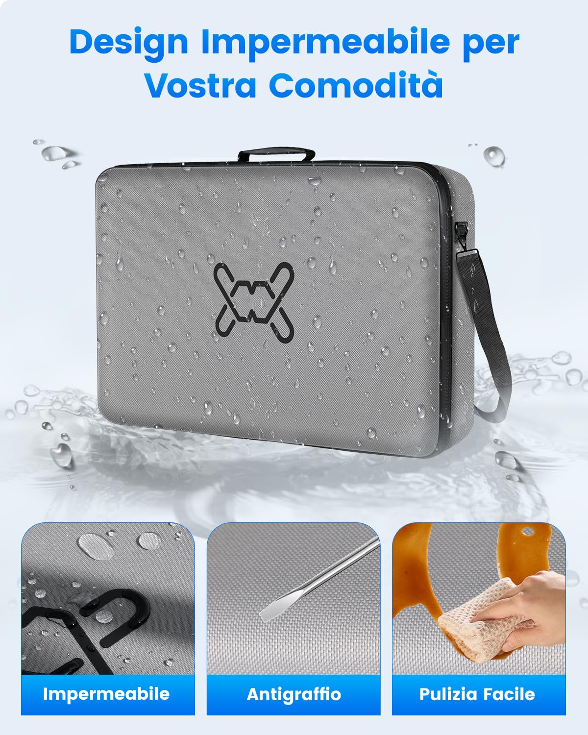 Mwin Custodia Trasporto per Starlink Gen 3 - Accessorio Borsa Antishock/Impermeabile per Antenna V3, Custodia Viaggio Portatile, Ideale per Camper & Outdoor, Protegge il tuo Kit Starlink Gen 3