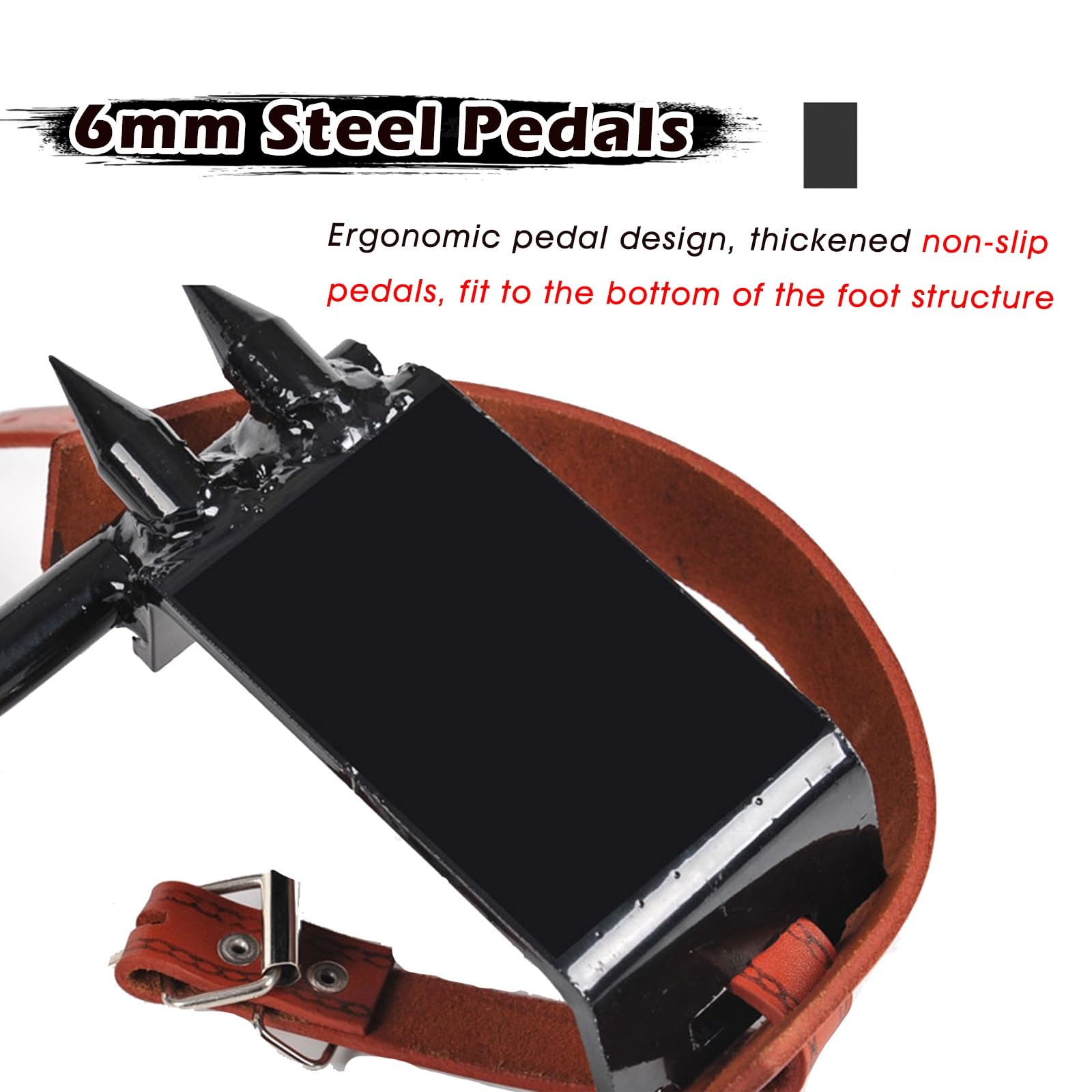 Generico Punte per Arrampicata sugli Alberi ad Alta Resistenza - Attrezzatura ergonomica per Arrampicata su Tronchi e Raccolta di Frutta - Attrezzatura per Arrampicata su Pali in Legno da 15,7'' per