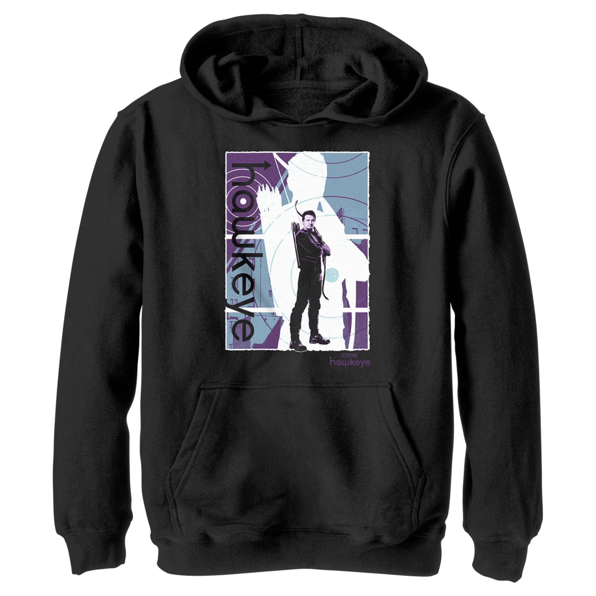 Sweat à capuche Hawkeye Marvel garçon pull imprimé abstrait vêtement - 5
