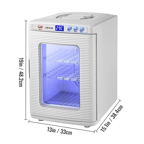 Miniatura 17 de Happybuy – Incubadora de reptiles de 845.34 fl oz (25 L), incubadora para laboratorio científico, con enfriamiento y calefacción 41 - 140 °F